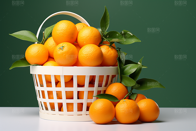 橙子采摘高清柑橘摄影图