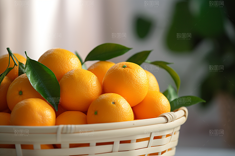 橙子采摘水果高清摄影图