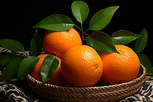 橙子采摘柑橘橘子摄影图
