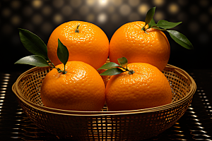 橙子采摘橘子水果摄影图