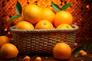 橙子采摘高清美味摄影图