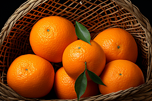 橙子采摘美味柑橘摄影图