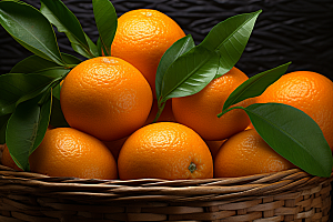 橙子采摘橘子美食摄影图