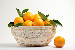 橙子采摘美食橘子摄影图