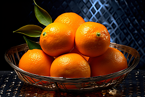 橙子采摘高清水果摄影图