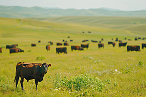 草原牧场旅游内蒙古摄影图
