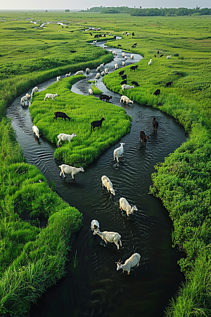 草原牧场高清内蒙古摄影图