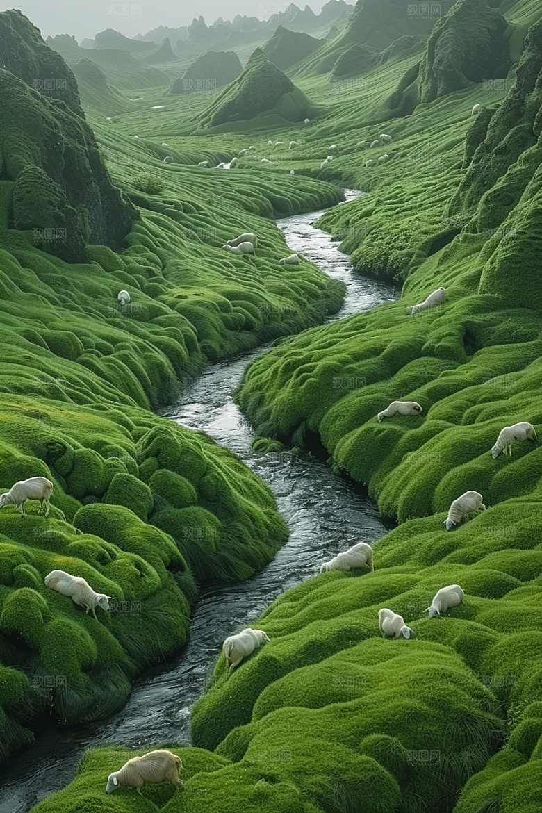 草原牧场旅游西北摄影图