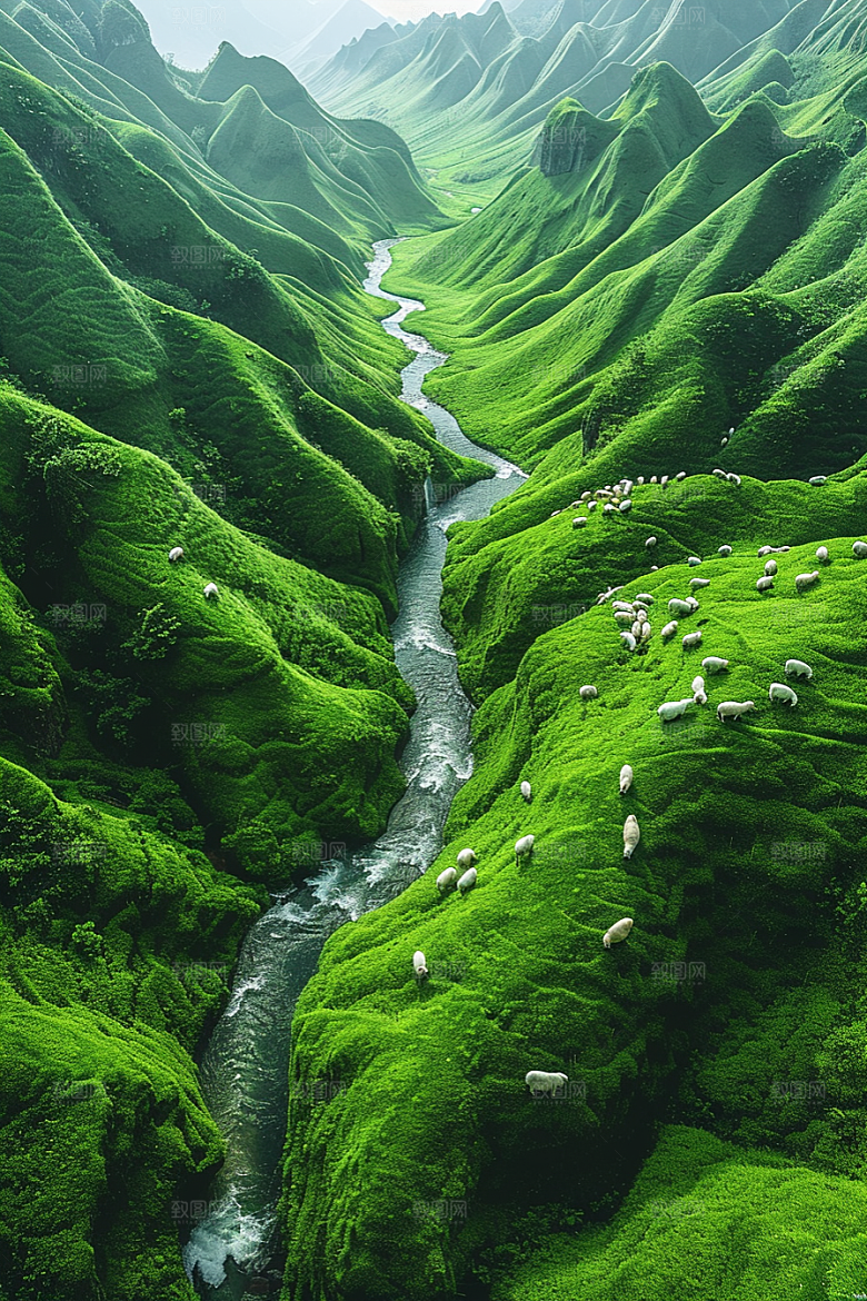 草原牧场高清旅游摄影图