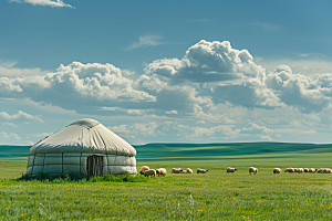 草原牧场自然内蒙古摄影图