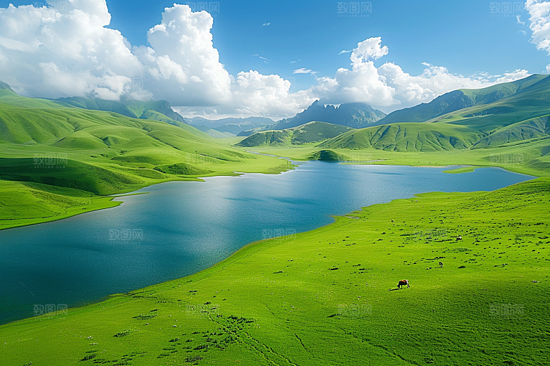 草原牧场高清旅游摄影图