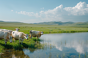 草原牧场高清内蒙古摄影图