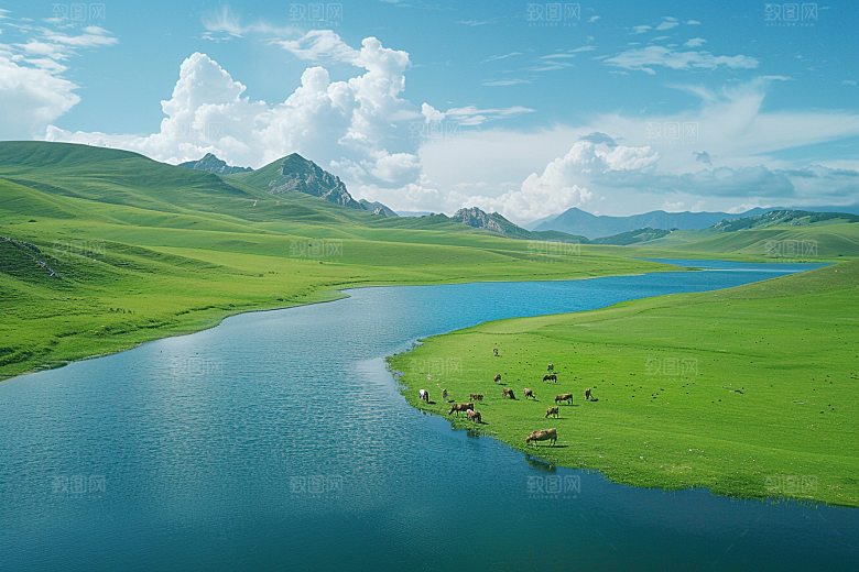 草原牧场草场大草原摄影图