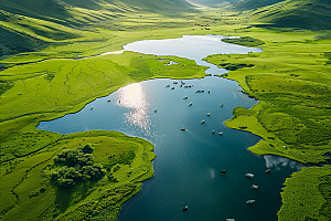 草原牧场旅游大草原摄影图