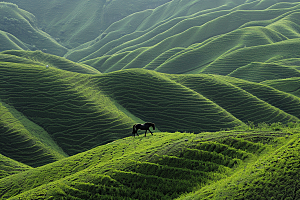 草原牧场绿色内蒙古摄影图
