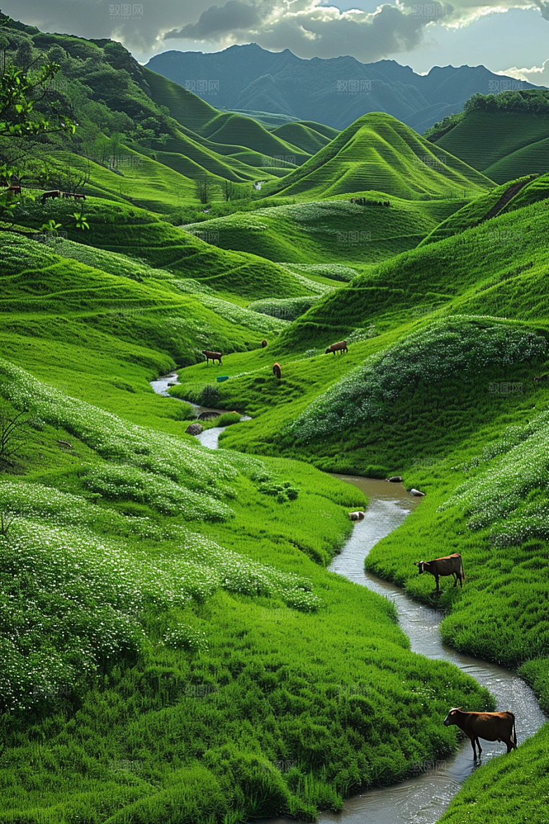 草原牧场旅游高清摄影图