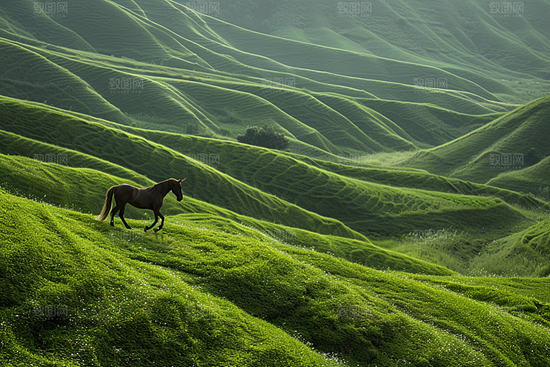 草原牧场草场旅游摄影图