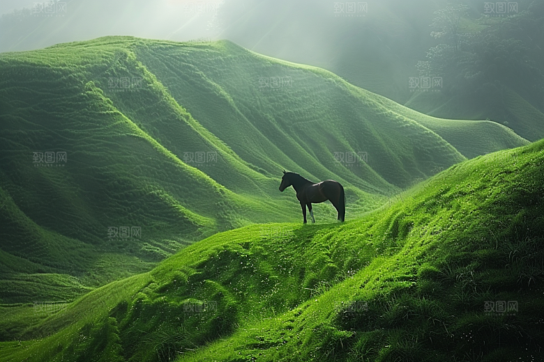 草原牧场旅游大草原摄影图