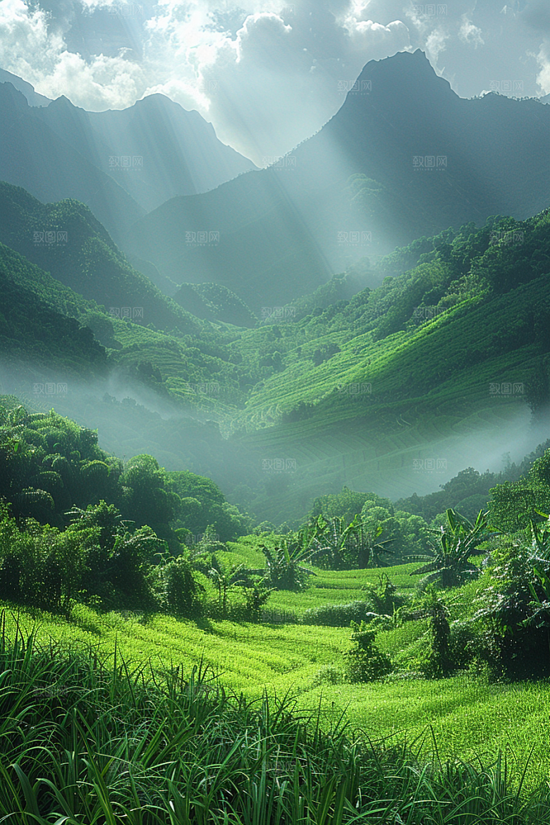草原牧场内蒙古大草原摄影图