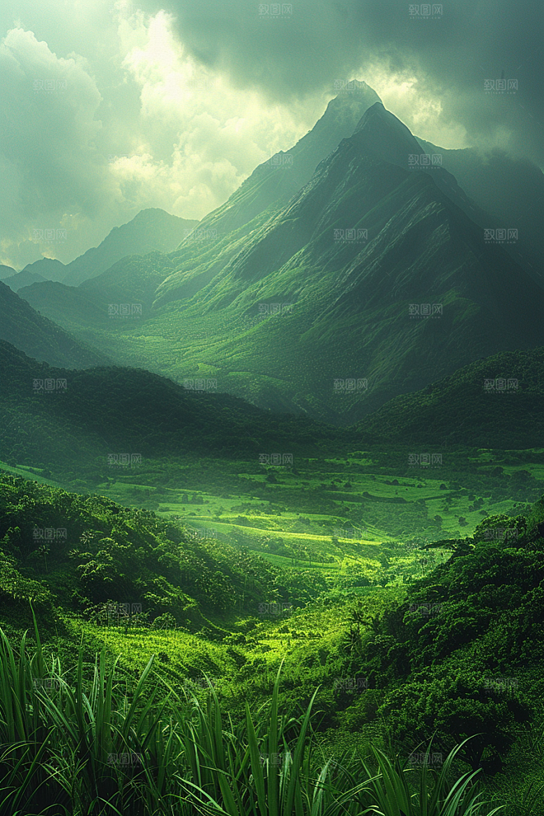 草原牧场西北大草原摄影图