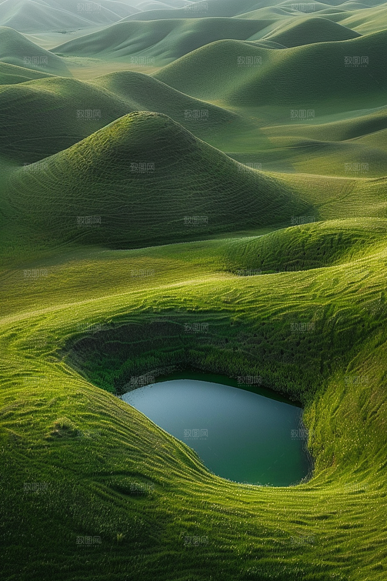 草原牧场旅游绿色摄影图