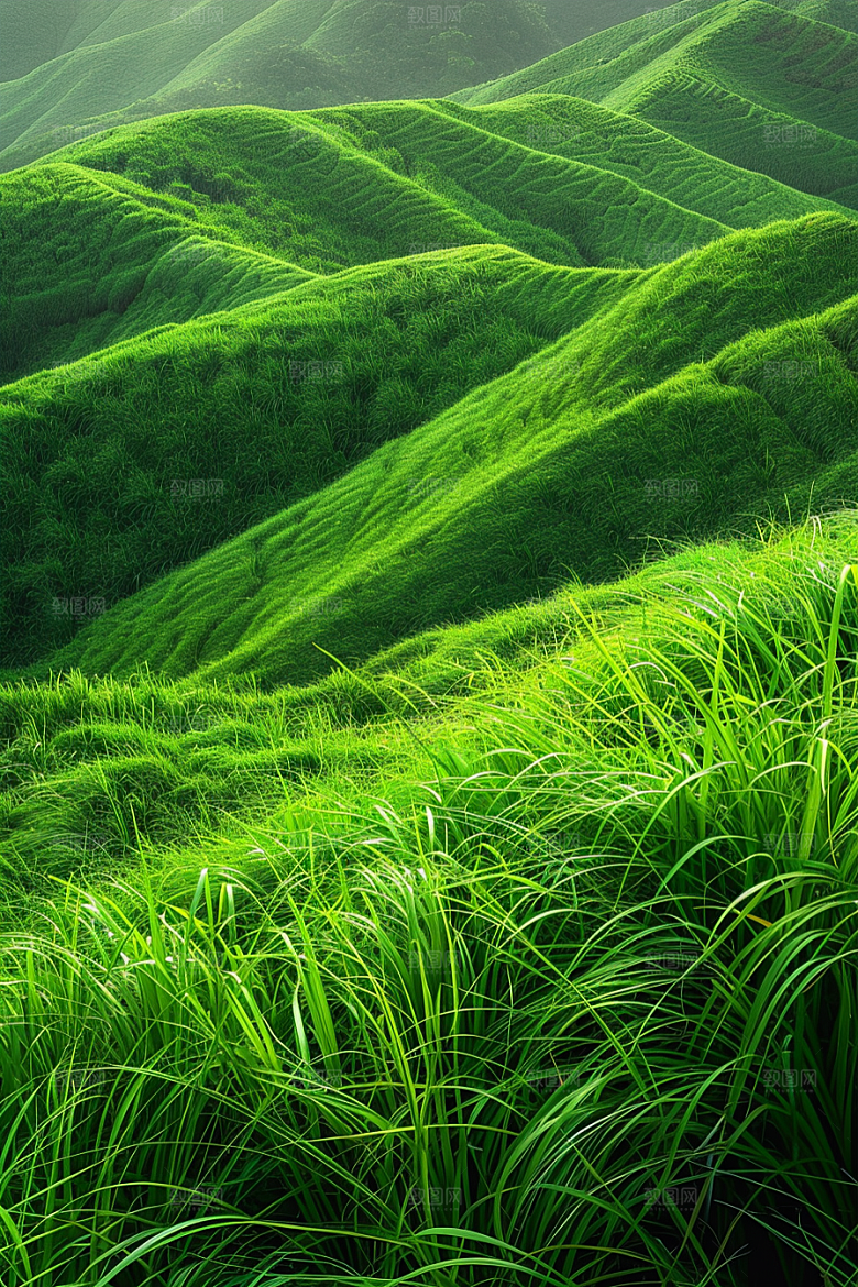 草地风景风光摄影图