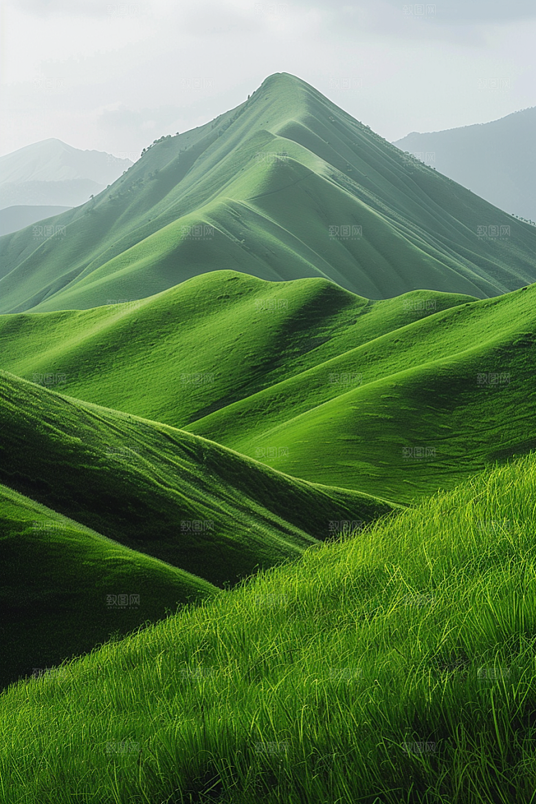 草地草原山野摄影图