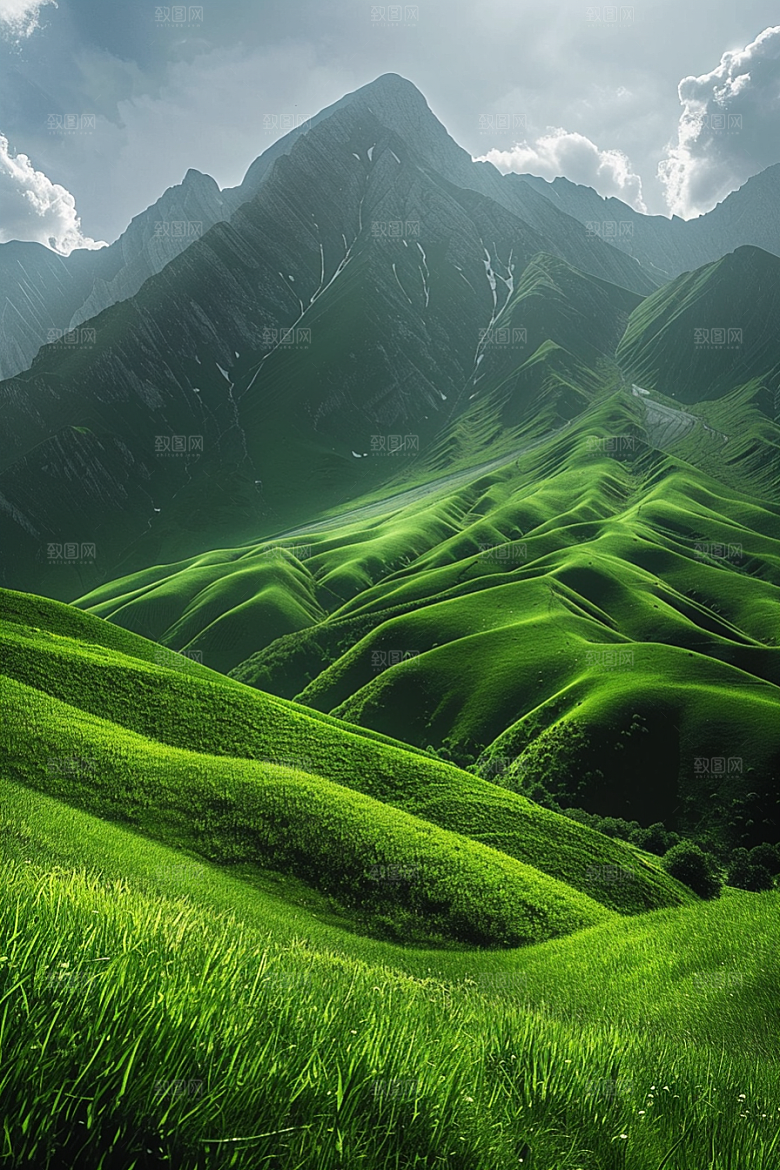 草地自然七月摄影图