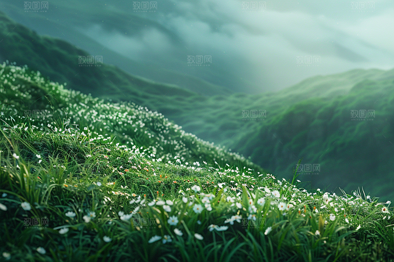 草地山野高清摄影图