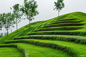 草地草原夏天摄影图