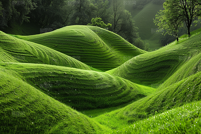 草地高清风景摄影图