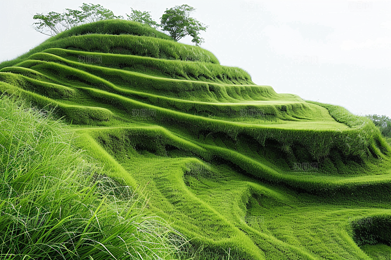 草地风景原野摄影图