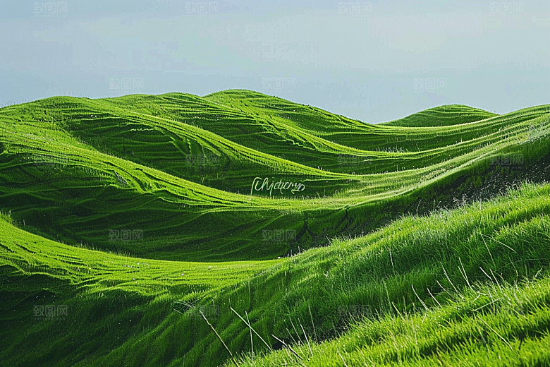 草地风光绿色摄影图