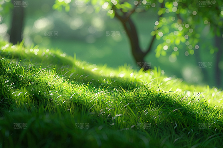 草地绿色草场摄影图