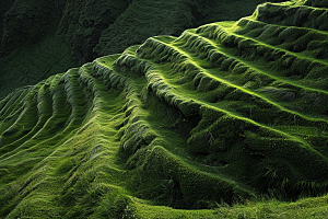 草地七月风景摄影图