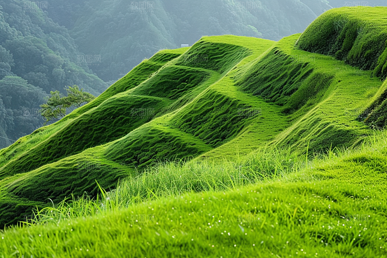 草地风景草场摄影图