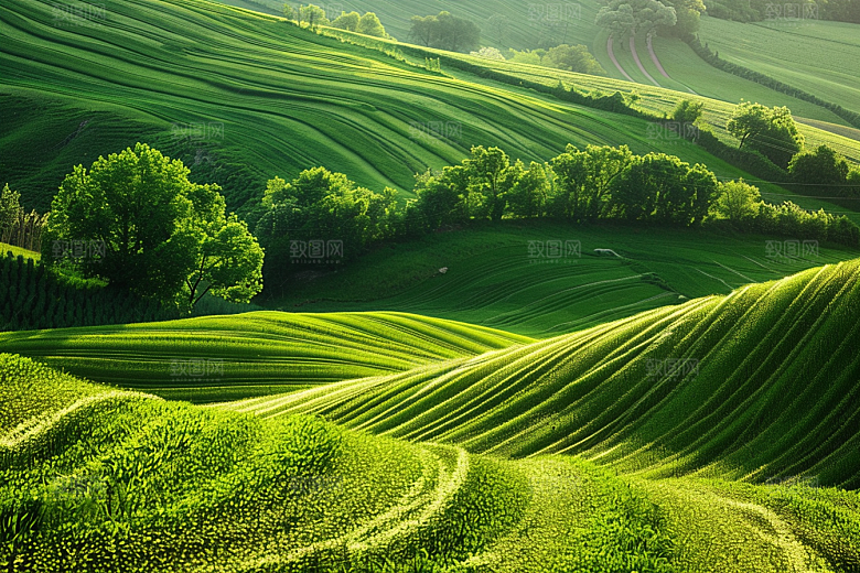 草地草原山野摄影图