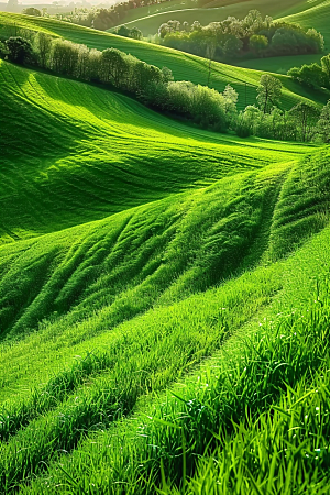 草地草原绿色摄影图