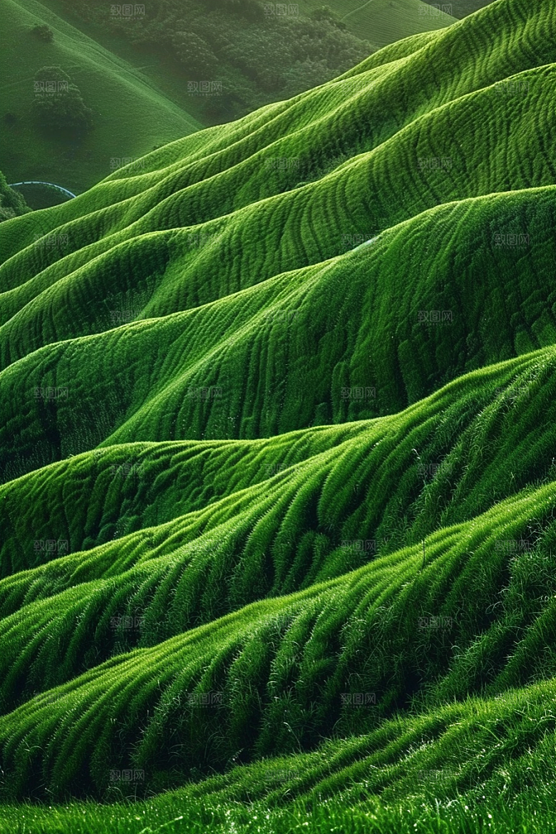 草地七月草原摄影图