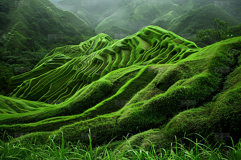 草地风光山野摄影图