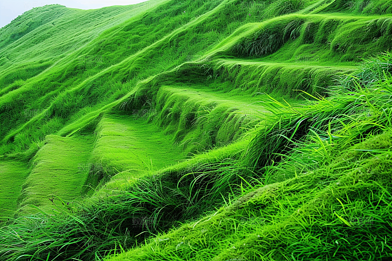 草地清新风景摄影图
