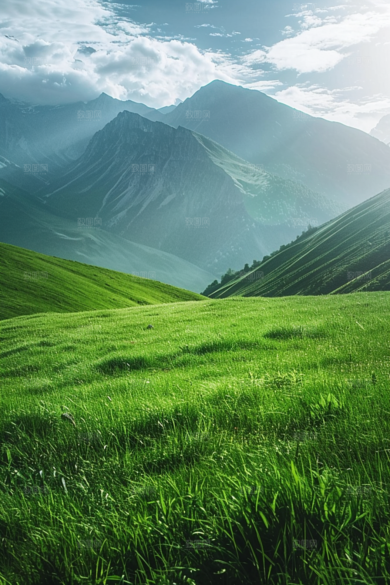 草地自然山野摄影图