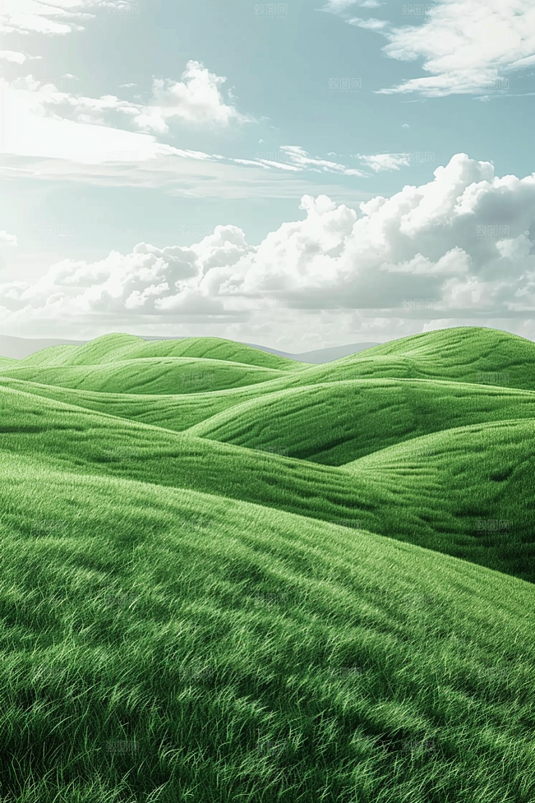 草地风景草原摄影图