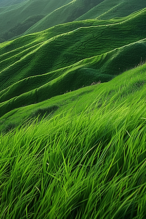 草地山野绿色摄影图