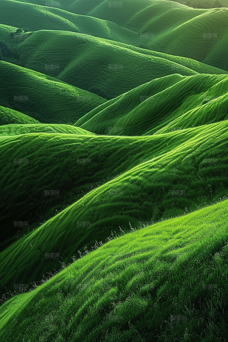 草地山野草场摄影图