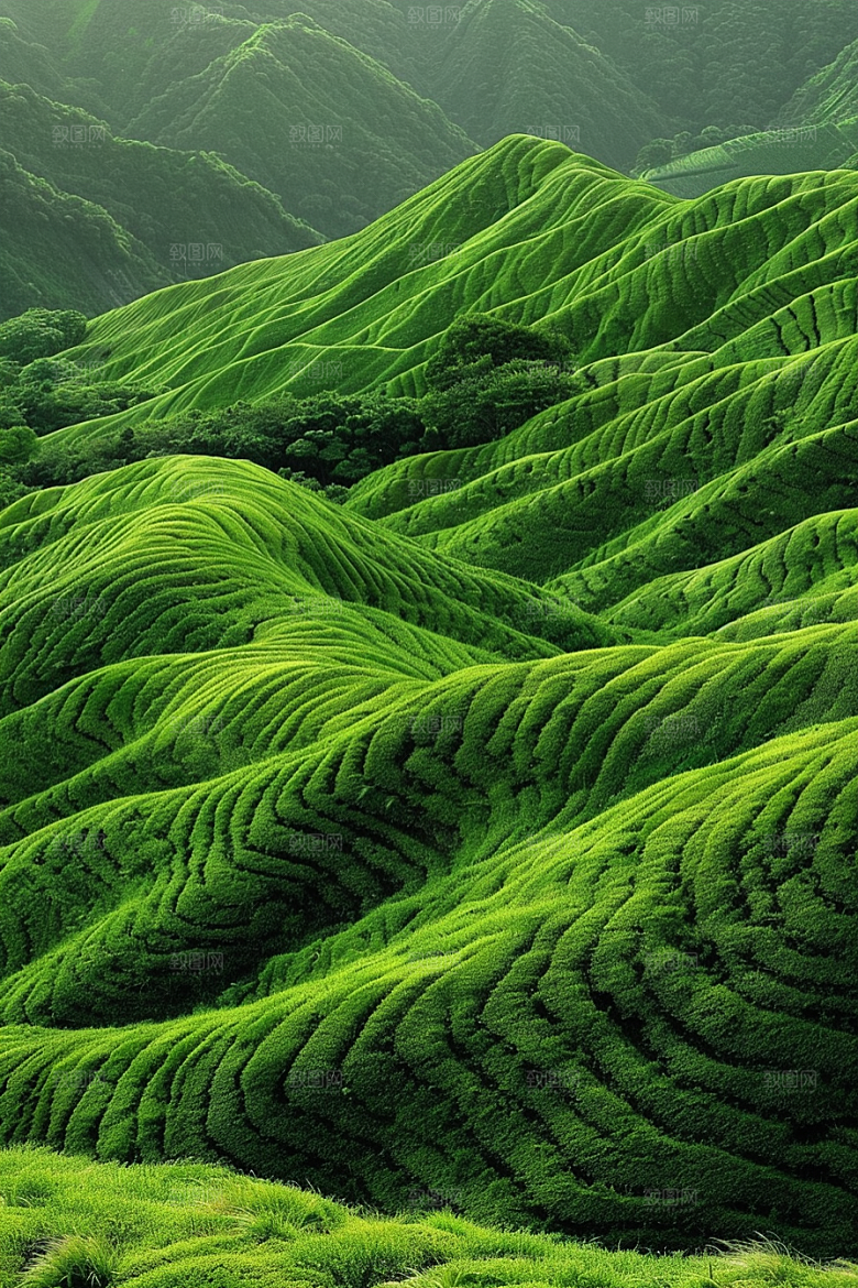 草地清新七月摄影图