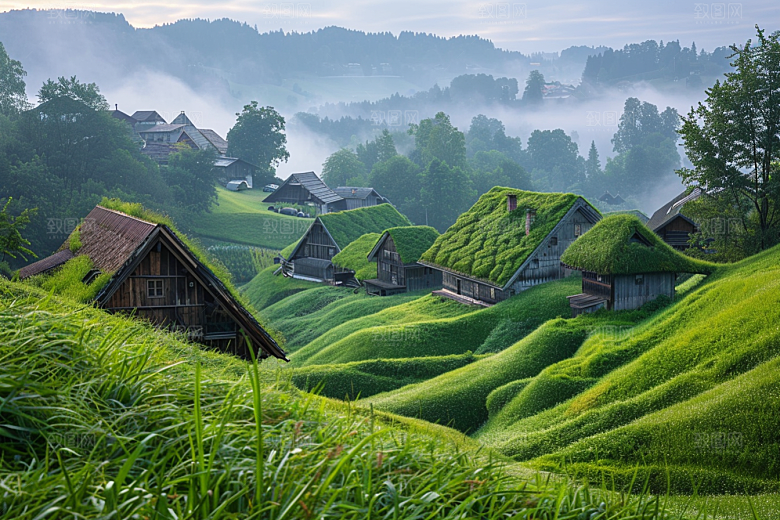 草地风景高清摄影图