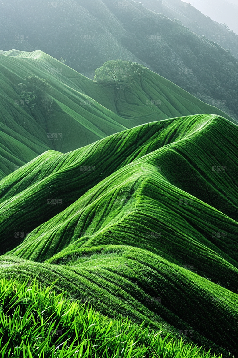 草地风景草场摄影图