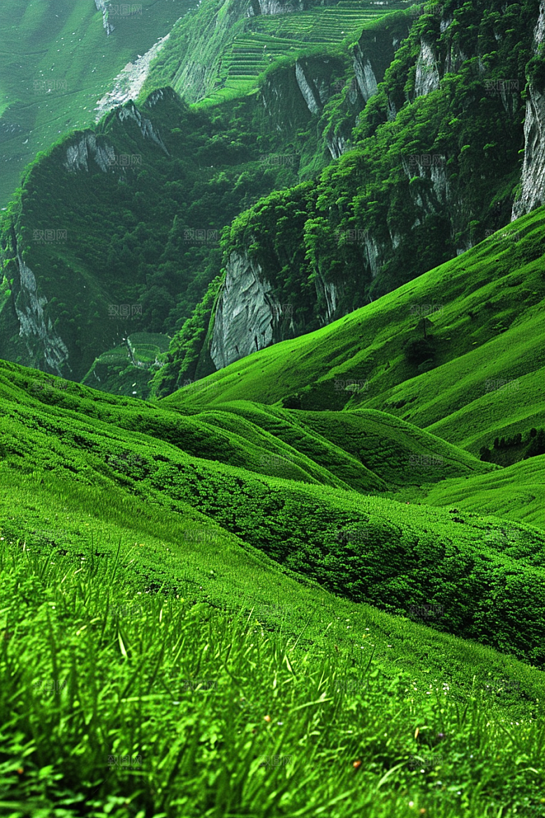草地高清山野摄影图