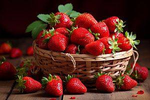 草莓美味水果摄影图